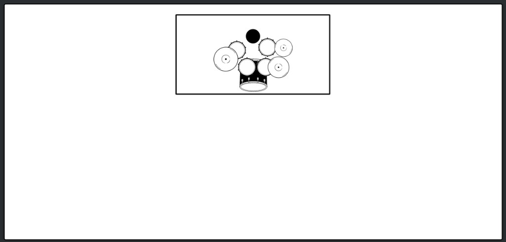 2 up 1 down five-piece drum kit stage plot template